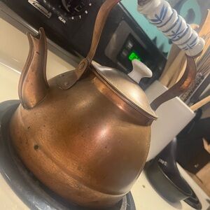 Vintage Copper Tea Kettle